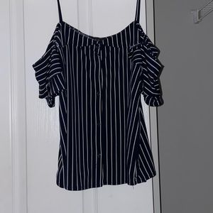 Off the shoulder shirt- Banana Republic